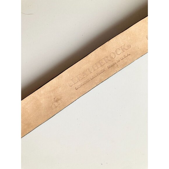 LEATHEROCK USA Black Croc Studded Rhinestone Fleur De Lis Hip Belt, Size L36 - Picture 11 of 13